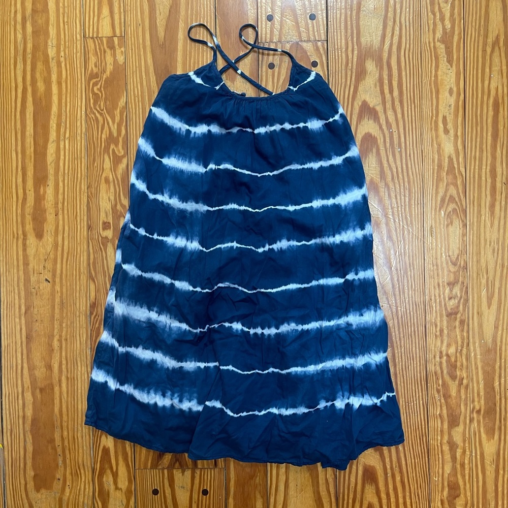 Madewell tie dye striped dress